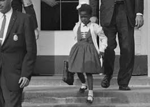 U.S. Deputy Marshals escort Ruby Bridges from William Frantz Elementary School in New Orleans, La., in November 1960. (AP Photo)